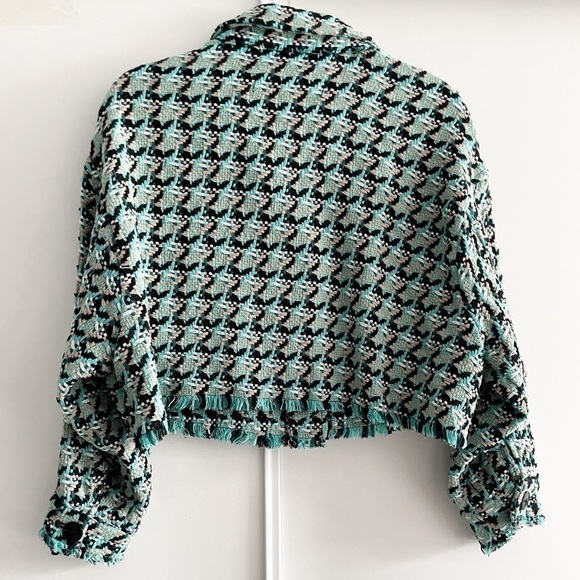 ZARA Crop Tweed Shacket - Picture 12 of 12